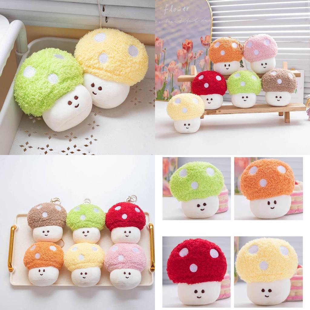 Niedliche Bunte Dopamin Pilz Plüschpuppe Entzückendes Gemüse Stofftier Für Kinder Und Mädchen