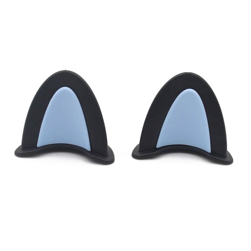 2 ks kočičí uši dekorace na helmu motocyklové elektrické samolepky dekorace roztomilé vícebarevné motocyklové helmy příslušenství univerzální