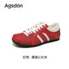 Augustine silver German training shoes women's 2025 new autumn light Forrest Gump board shoes flat-soled retro sports shoes