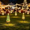 Holiday Landscape Enhancement Solar Christmas Tree Light, Powered Garden Stake Waterproof Lights LED Pathway Light for Outdoor Yard Patio Lawn