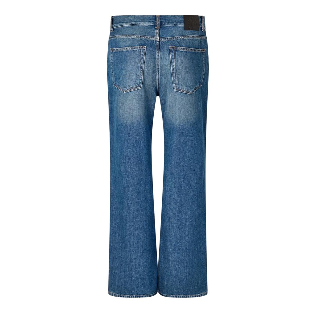 Off White Mens Wide Leg Relaxed Fit Jeans