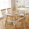 Clear PVC Waterproof Heat-Resistant Square Tablecloth for Dining and Coffee Tables, Oilproof and Dustproof Decorative Cover.