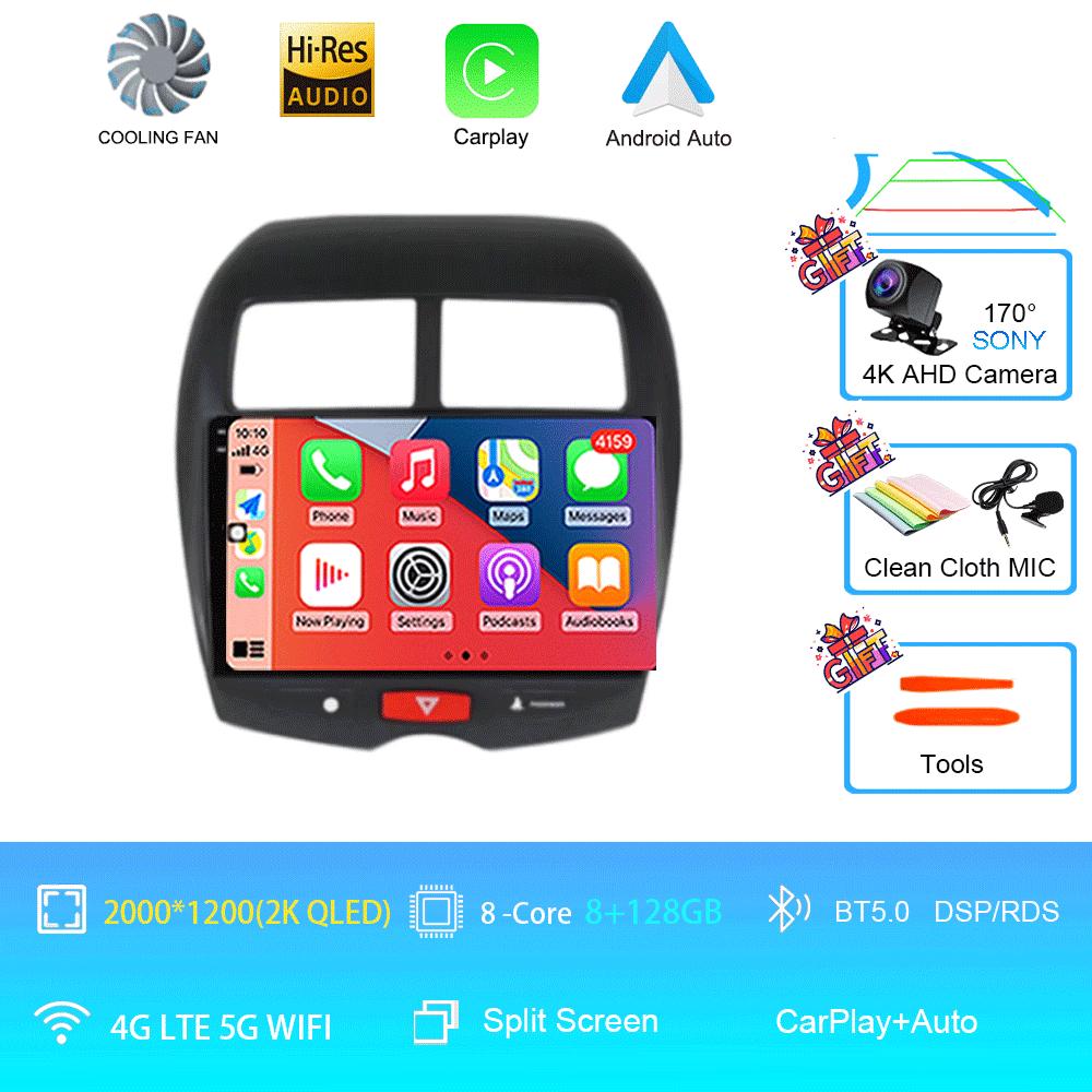 Car Radio Android 14 For Mitsubishi ASX 1 2010 2011 - 2016 C4 Peugeot 4008 DSP Multimedia Video Player Carplay Stereo Audio GPS