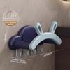 Telescopic Washbasin Rack Wall Mounted Rabbit Ears Storage Shelf Multifunctional No Punching Washbasin Hook
