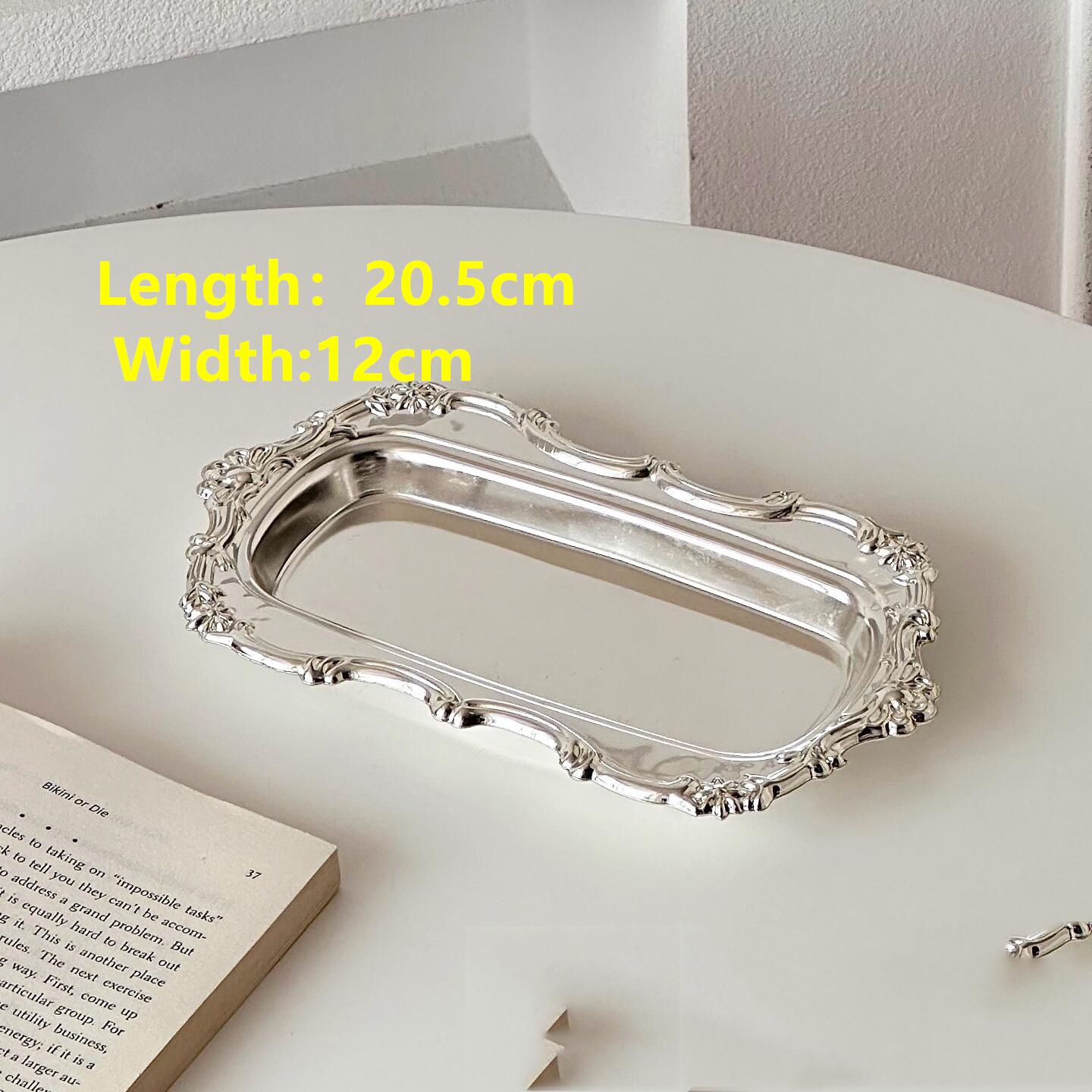 

Nordic ins Retro Cake Plate Dessert Stand Cold Meal Tea Break Stand Small Tray Jewelry Candle Aromatherapy Storage Tray коричневый