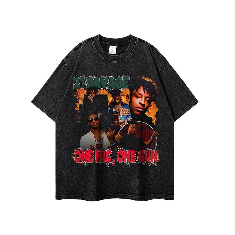 Unisex Oversized Long Sleeve Tee With Vintage Rap Artist Print Soft Washed Cotton Relaxed Fit Daily Wear