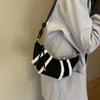 Women's Bag, Matte Armpit Bag, Retro Shoulder Messenger Bag, Fashionable Plush Croissant Bag, Dumpling Bag.