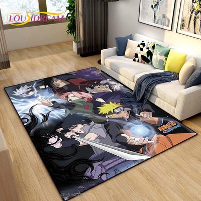 Bandai Naruto Cartoon Anime Teppich für Wohnzimmer Schlafzimmer Niedliche Teppiche Küchentür Kinder Rutschfeste Bodenmatten Teppich Geburtstagsgeschenk