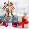 United States 250th Anniversary Bell Ornament Commemorative Patriotic Christmas Tree Hanging Bell Decoration Holiday Pendant