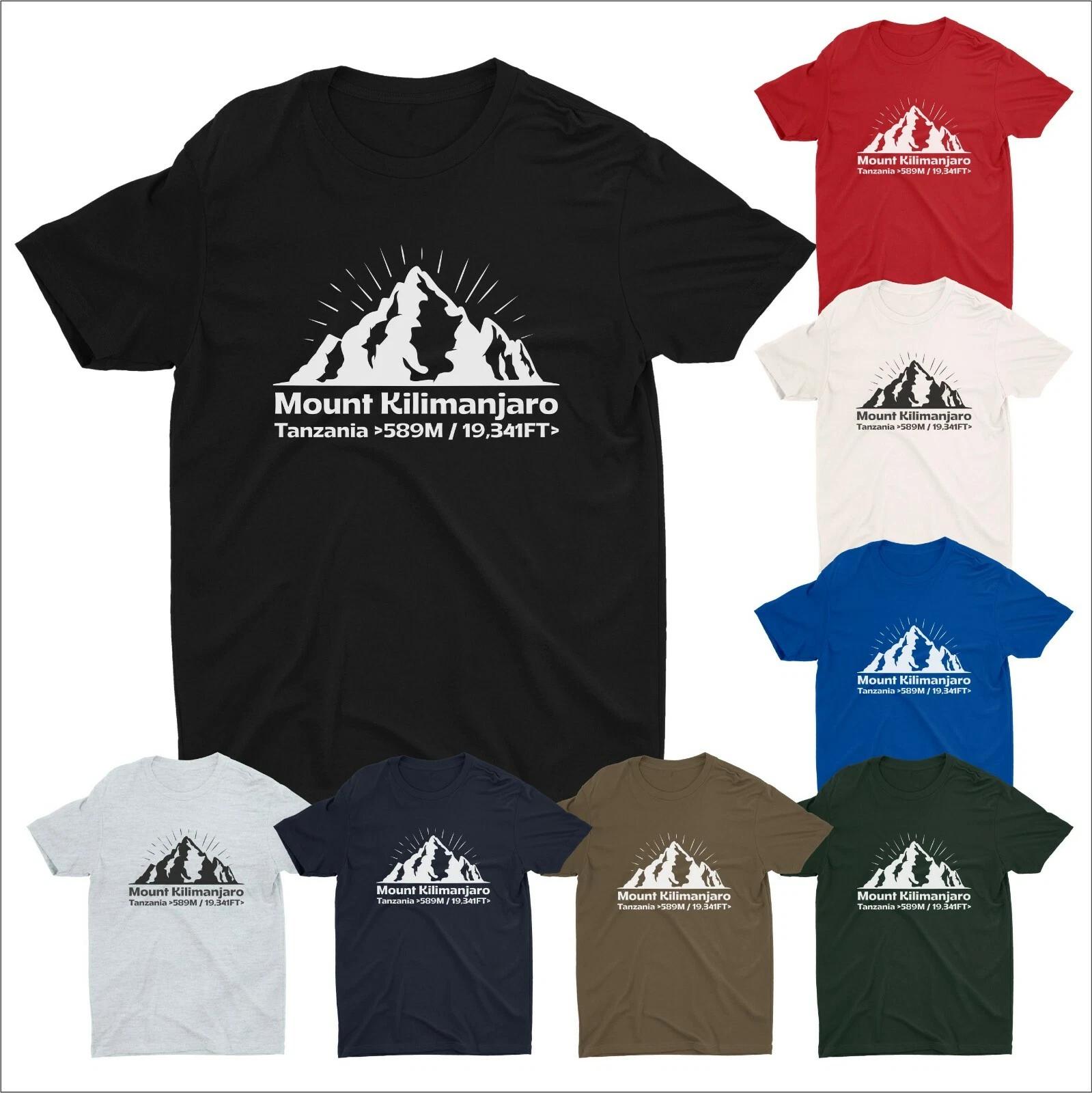 Mount Kilimanjaro Machame Route Tanzania Hiking T Shirt Hiker Dad Gift Tee Shirt 4XL