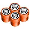 Car Wheel Tire Air Valve Caps Stem Cover with Color Brand Logo For Jaguar XF 250 X Type F Pace Xj X351 Xe S-Type XFR XKR XEL HH1
