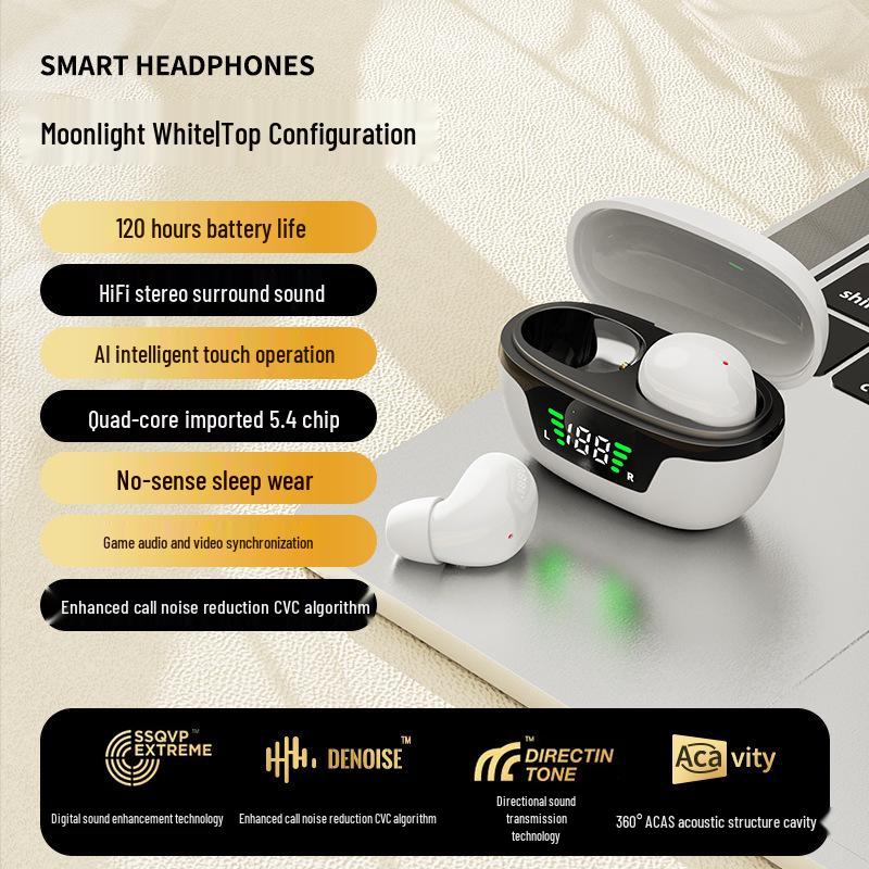 Mini12s Ultra-small Invisible TWS Bluetooth Sleep Earbuds