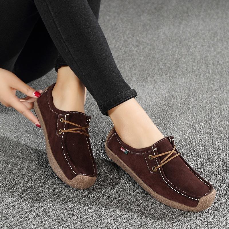 Casual Women's Shoes - Single Shoes, New Style, Flat Bottom, Large Size, Soft Sole, Anti-slip Property