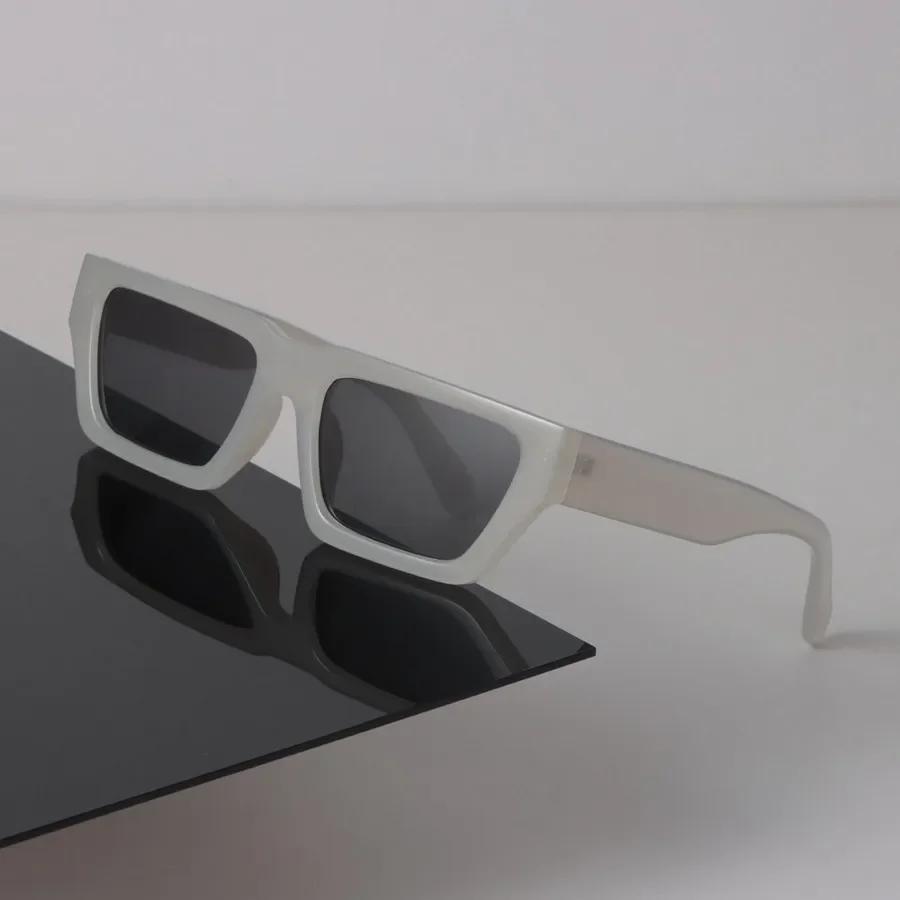 Vintage Rectangle Sunglasses Women Men Casual Fashion Glasses Luxurious Brand Designer Female