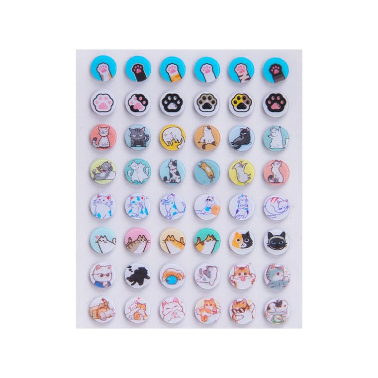 

Hotline Games Universal 6mm Round Mouse Feet, Cute Cat Design Mouse Skates, PTFE Rounded Edges, Low Friction, Durable, Enhanced Sliding, Quiet,