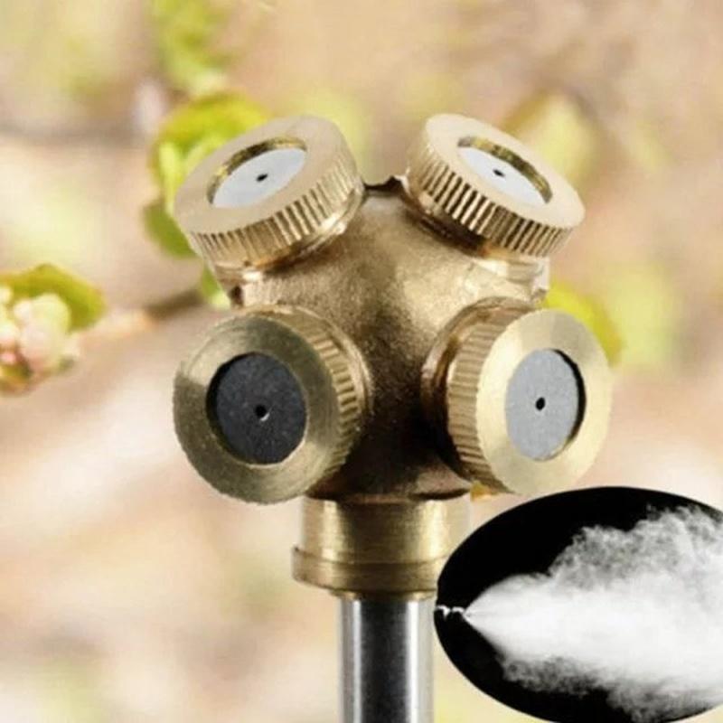 Garden Watering Brass Spray Misting Nozzle Garden Sprinklers Water Connector