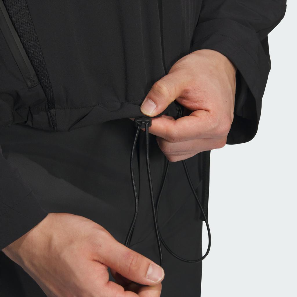 Adidas FW24 Pre Chaqueta Serie Estilo Futuro Chaqueta Deportiva Casual con Capucha Manga Larga Hombre Chaquetas Negro JN3427