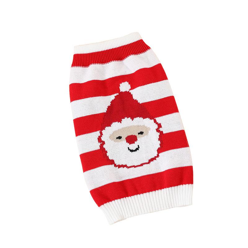 Christmas Cute Sweater Puppy Dog Autumn and Winter Pet Small Dog Puppy Teddy Cat Cat Clothes