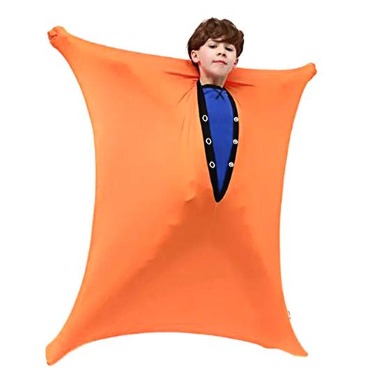 

Детские носки с динамическим движением и сенсорным эффектом для мальчиков и девочек, успокаивающие носки для тела, снимающие беспокойство и стресс, детские носки-обертывания для всего тела, успокаивающее терапевтическое одеяло M оранжевый