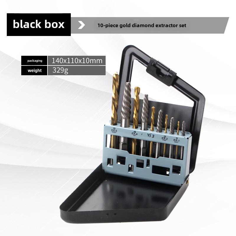 

Набор из 10 экстракторов винтов с железным ящиком для извлечения болтов