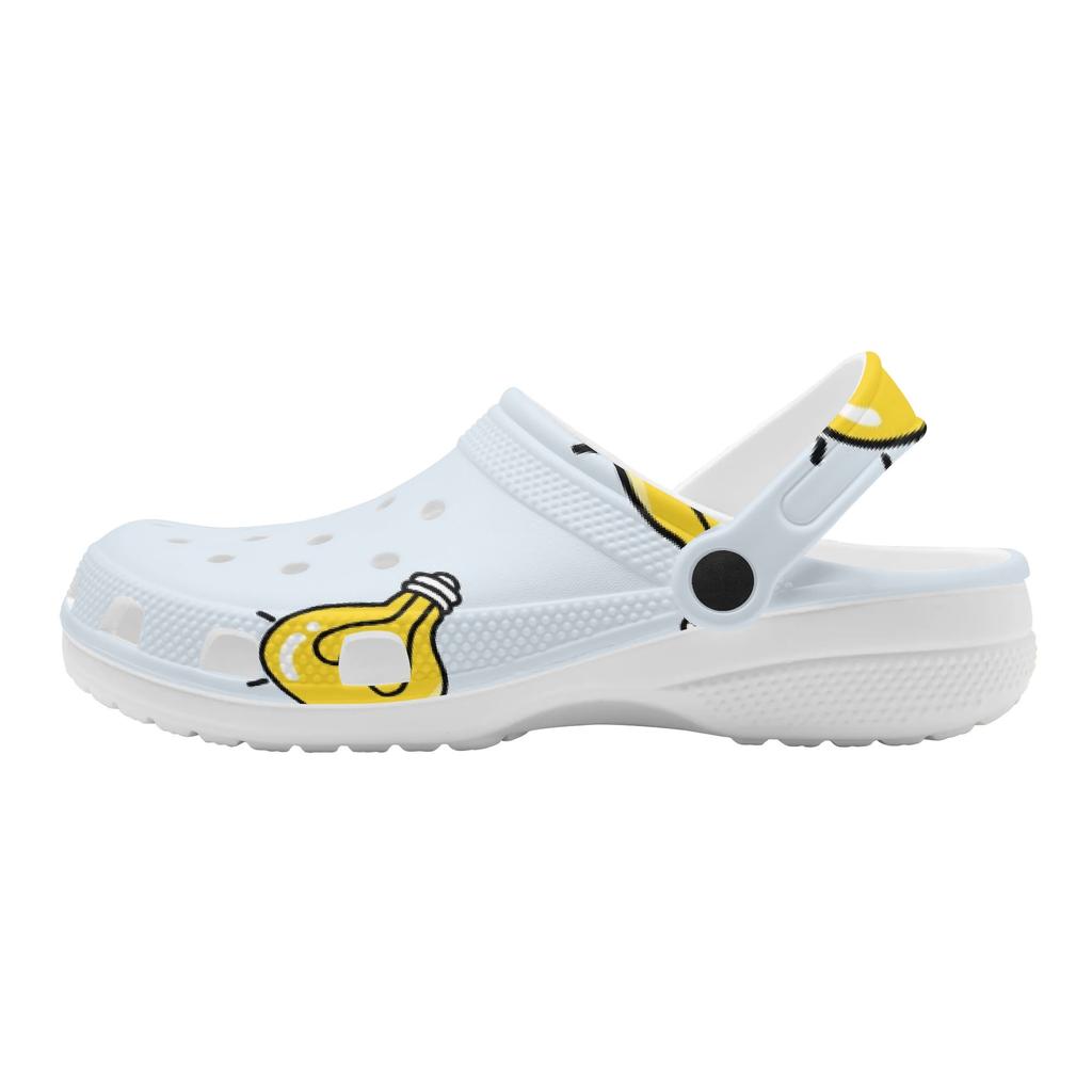 Summer Printed EVA Clogs for Women Men Flexible Lightweight Slip On Casual Shoes Soft Sole Summer Sandals Indoor Outdoor Wear