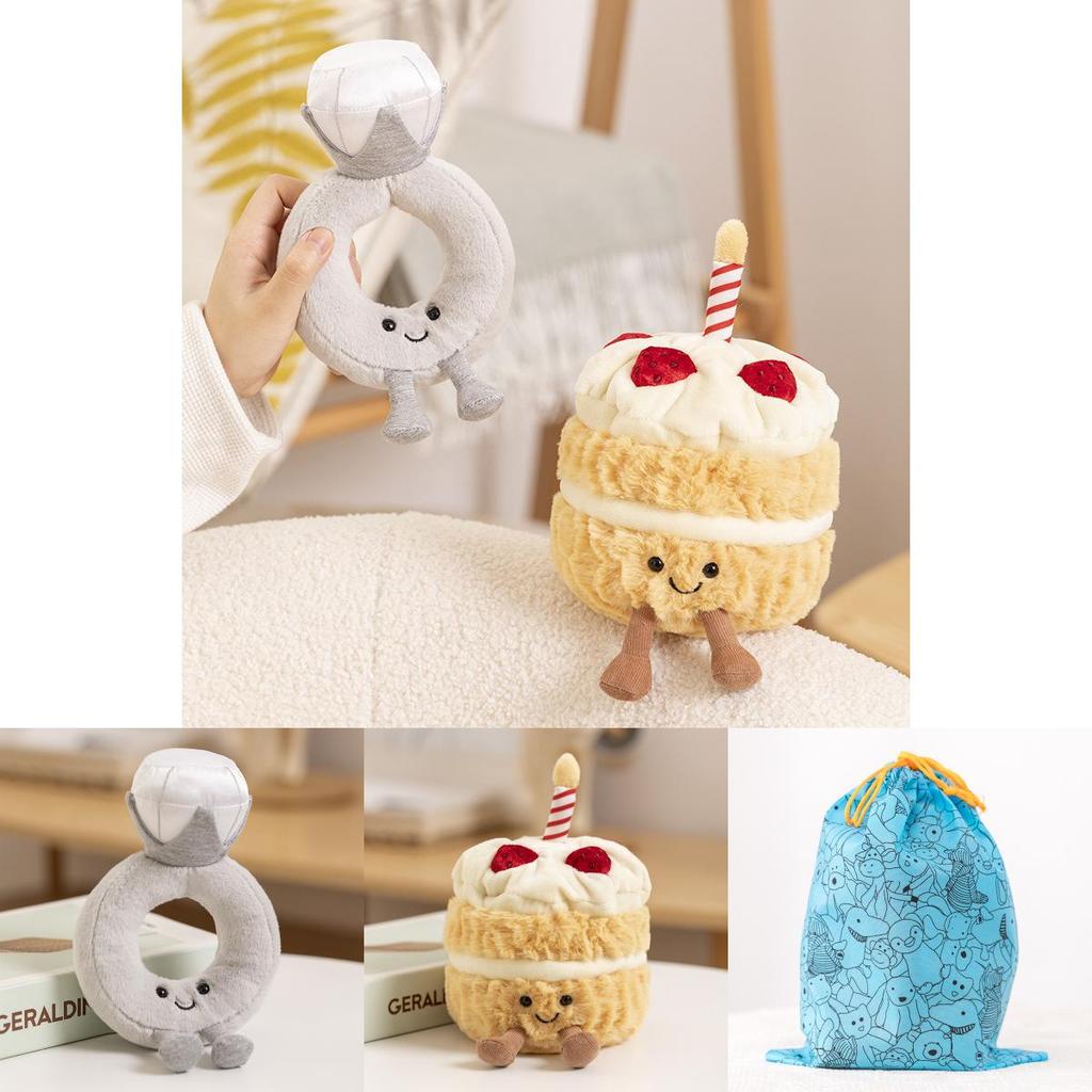 Plüsch Erdbeer Ring Puppe Ideal für Hochzeitsgeschenke und Geburtstagsüberraschungen