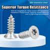 NINDEJIN Torx Star Flat Head Self Tapping Wood Screws M2.6 M3 M4 M5 Stainless Steel Anti-thief Tamper Proof Security Wood Screw