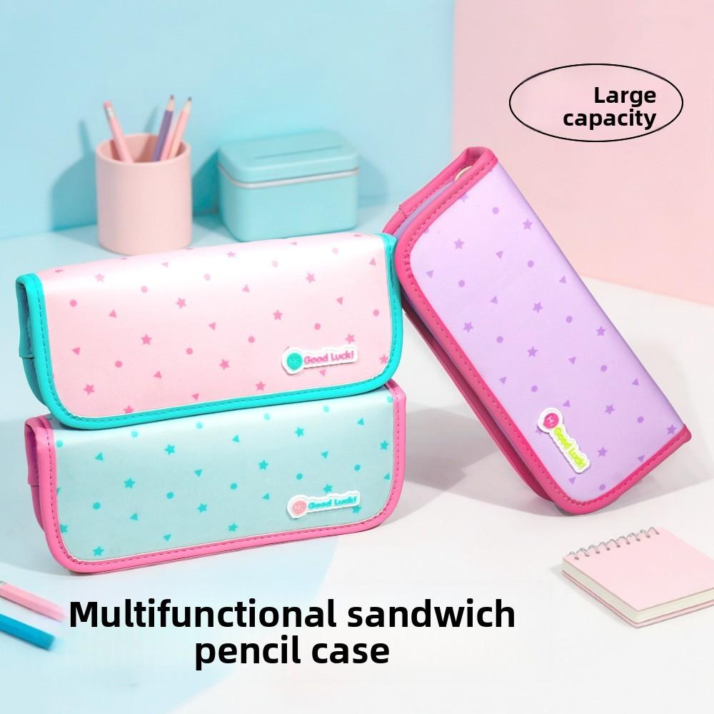 Astuccio Multiscomparto in Tessuto Oxford con Design per Studenti