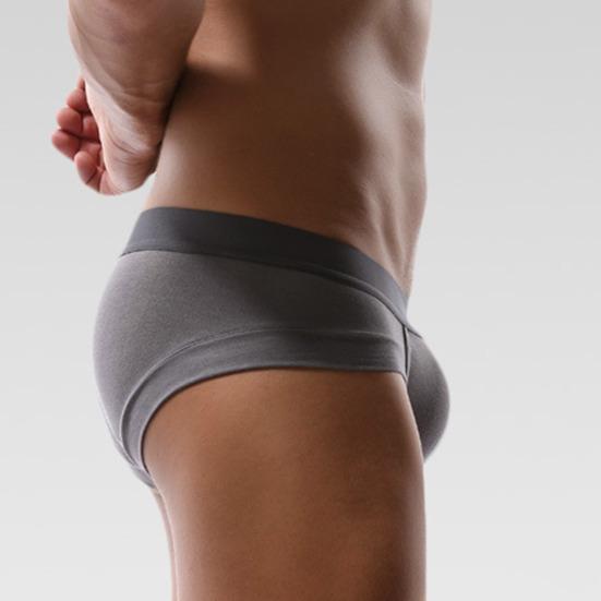 Men Boxer Underwear Low-rise Solid Color U-Convex Panties Soft Breathable Comfortable Slim Fit Elastic Underwear Daily Wear