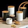 Nordic Ceramic Sealed Tea and Cereal Storage Canister for Kitchen