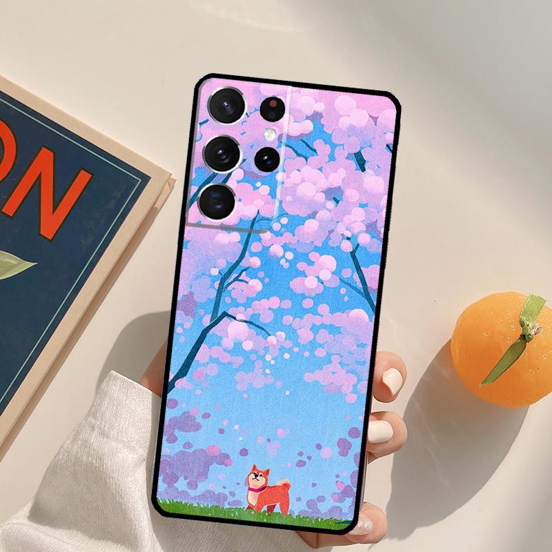 Animal Shiba Inu Dog Phone Case For Samsung Galaxy S25 S26 Ultra S24 S20 S21 S22 S23 Plus S10 S25 FE Back Cover