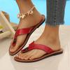 Summer Women's Studded Flat Toe-Post Sandals Slip-On Casual Beach Flip Flops Comfortable Lightweight Durable Design