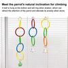 Parrot Climbing Ring Toy Bite-Resistant Plastic Swing for Cockatiels Climbing Bird Accessory for Small Medium Birds