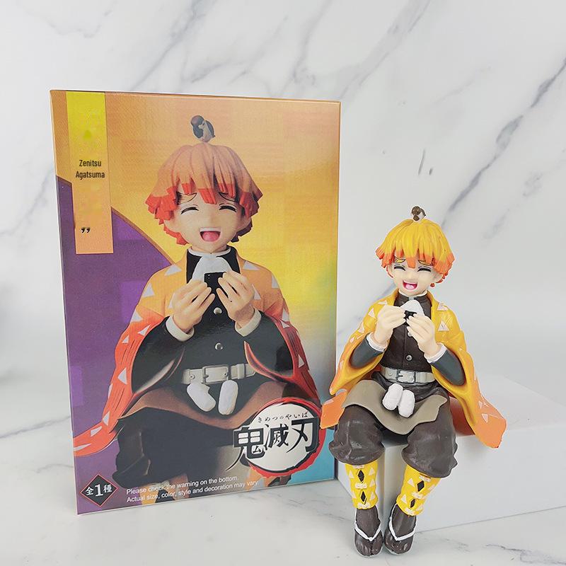 Demon Slayer Rice Ball Cup Noodles Figurines: Nezuko, Tanjiro, Zenitsu, Inosuke Doll Ornaments
