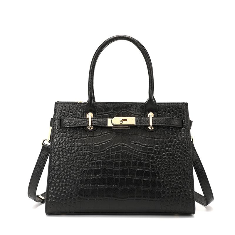 Large Bag Light Luxury Niche High-end Crocodile Pattern Tote Bag Large Capacity Versatile Commuter Shoulder Bag Women