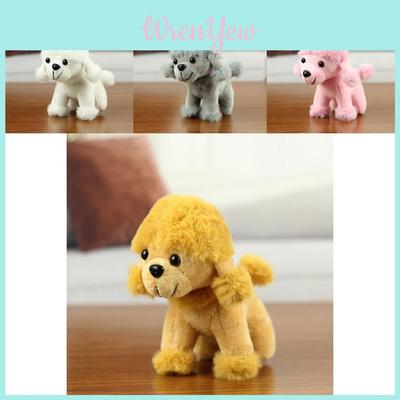 Adorable Poodle Plush Toy Small Dog Bag Pendant Cute Puppy Doll Soft Stuffed Animal
