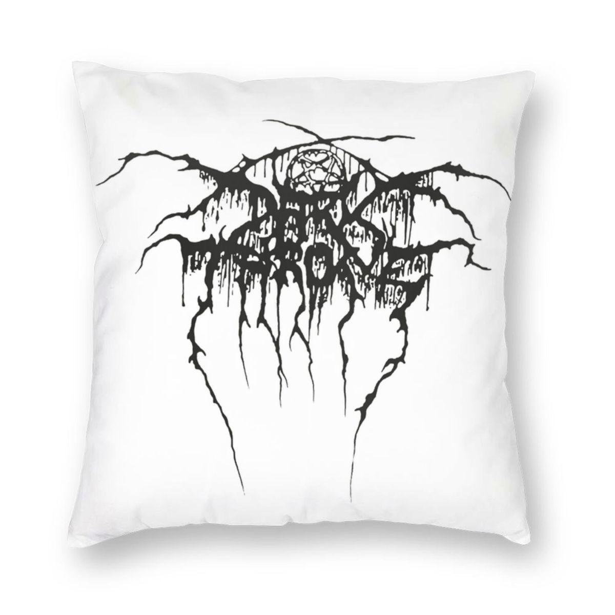

Darkthrone Norwegian Black Metal Band Square Pillowcase Pillow Cover Cushion Throw Pillow for Home Sofa Living Room 12x12Inch