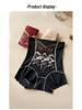 Benmingnian Chinese Embroidery High Waist Body Shaping Pants - Mulberry Silk Tummy Control and Hip Lifting Panties for Women.