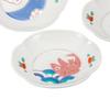 Kutani ware size plates set lucky charms "Iwataya" 3.5 K8-52