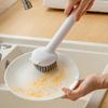 Dish Brush With Handle Kitchen Scrub Brushes For Cleaning Dish Scrubber With Stiff Bristles For Sink Pots Pans