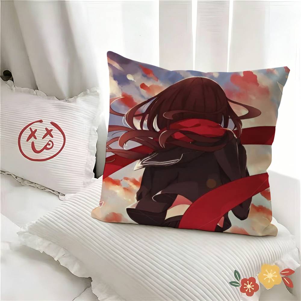 Pc Anime KKageRoUU PPrOjeCtT Pillow Case Fashion Square Pillowcase Bedroom Sofa Room Ins Decoration Leisure