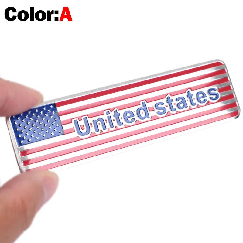 

OTOKIT Automobile Motorcycle Exterior Accessories United States Of America USA National Flag Aluminum Alloy Car Stickers