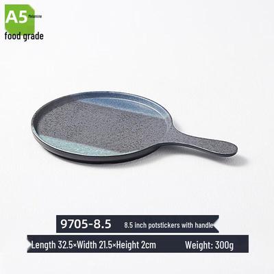 Commercial Melamine Round Serving Plate with Handle