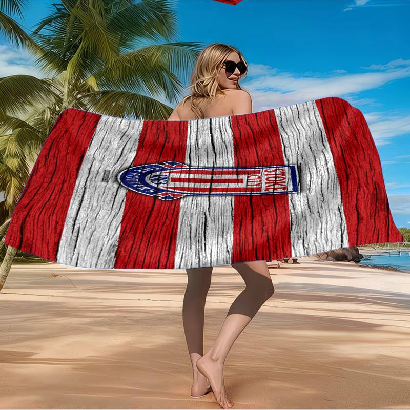 Stoke Football Club Beach Towel Microfiber Beach Towel, Lightweight and Quick-Dry, for Summer Travel, Swimming Pool Fan Birthday Gift