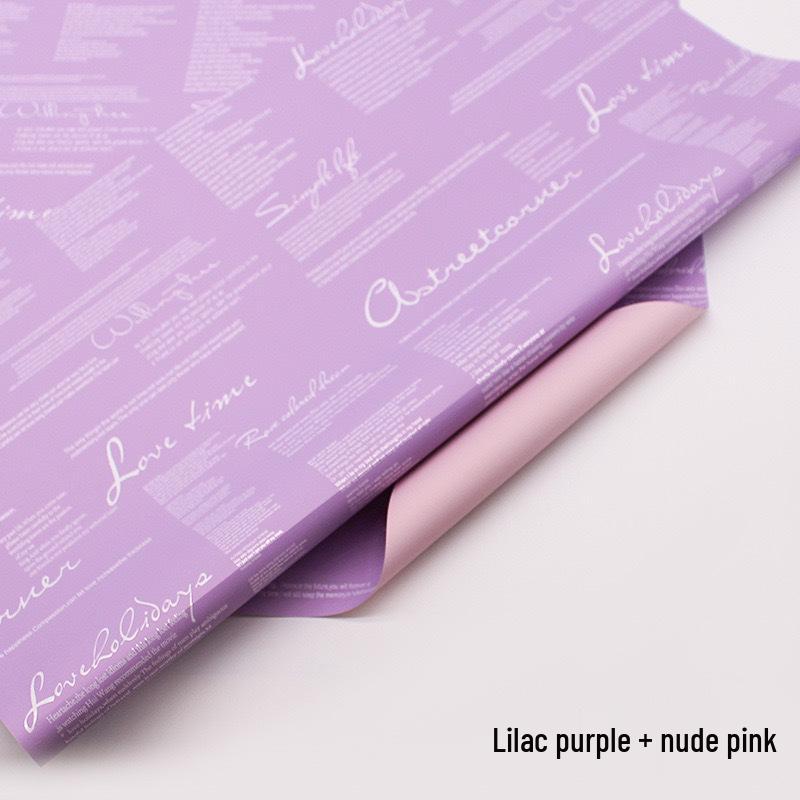 Two-Tone Waterproof Hanji Paper for DIY Flower Wrapping and Bouquet Packaging