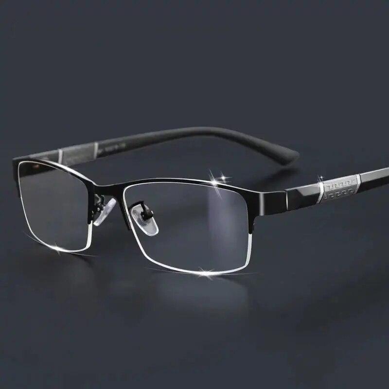 Reading Glasses Men Women High Quality Half-frame Diopter Glasses Business Male Presbyopic Eyeglasses +1.0 1.5 2.0 2.5 3.0 3.5 4