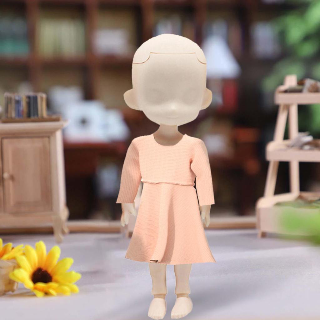 1:12 Flexible Joint Doll Body Model PP Figure Rotatable Nude DIY