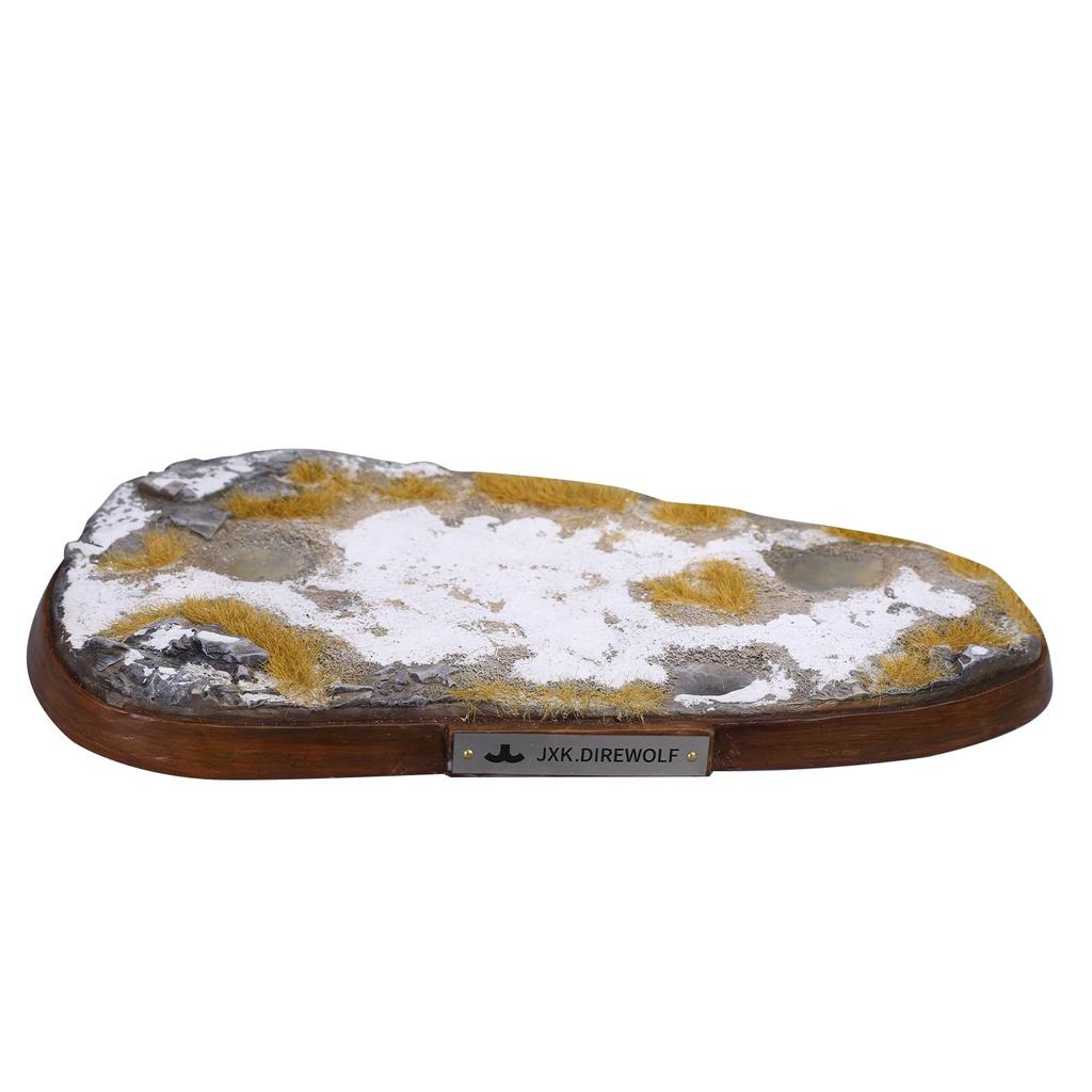 JXK Ice Wolf Wolf Figure Decorative Scene Miniature Resin Desk Birthday Finished Base, Base, Statue, Wolf, Model, Accessory, Ornament, Gift, Painted,