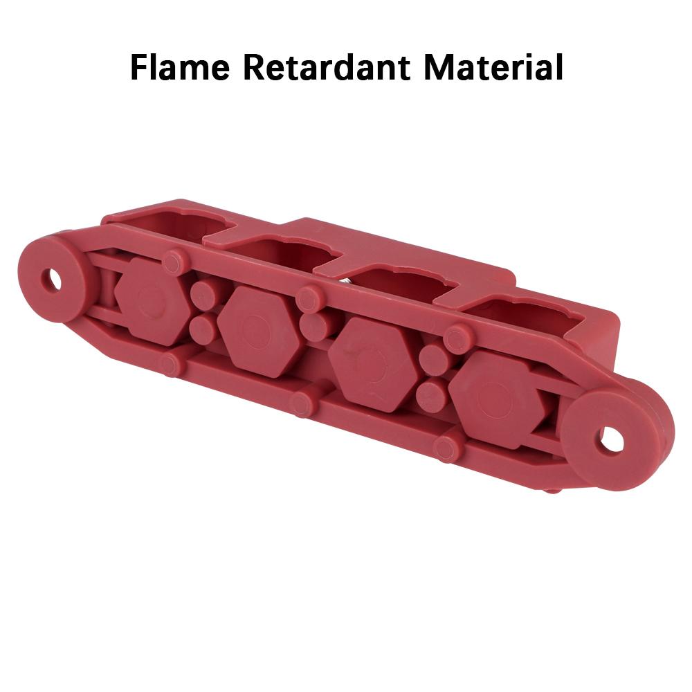 Pour bateau camion camping-car caravane voiture circuit appareil 4 voies M8 M10 goujon barre omnibus 5/16" 3/8" goujons 48V 250A DC électrojonction bloc de distribution d'alimentation