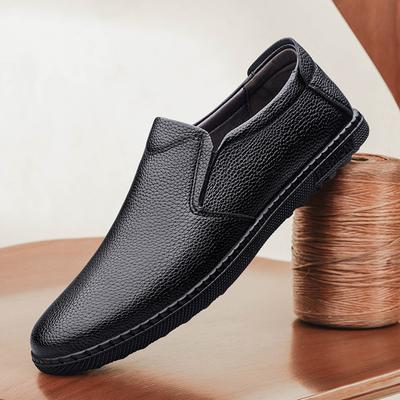 Men Comfortable Loafers Genuine Leather Men Casual Shoes All-match Male Non-Slip Driving Shoes Fashion Handmade Slip-On Flats